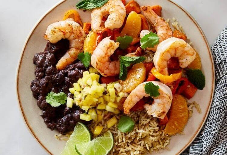 Favorite Gobble Meal - mojito lime shrimp bowl